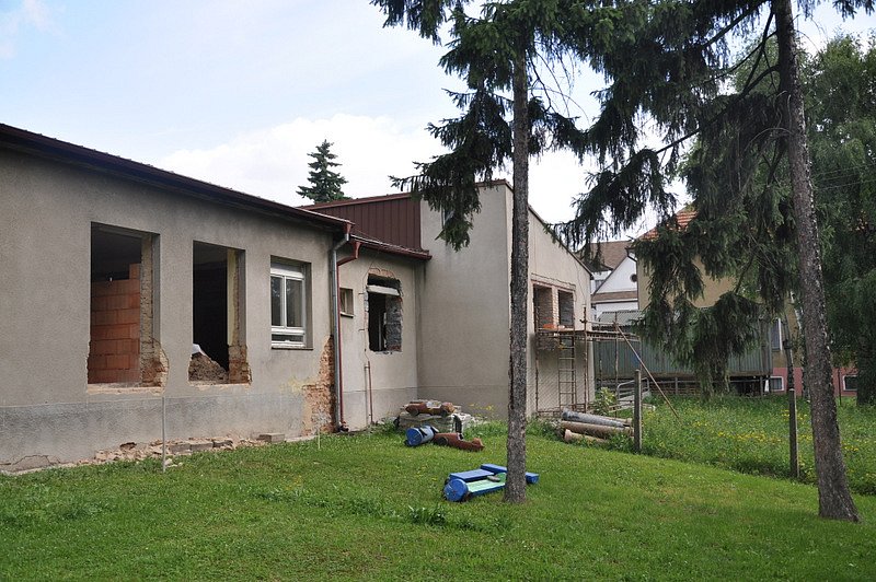 Rekonstrukce MŠ Veleň, stav ke dni 15.7.2013 – fotografie 14